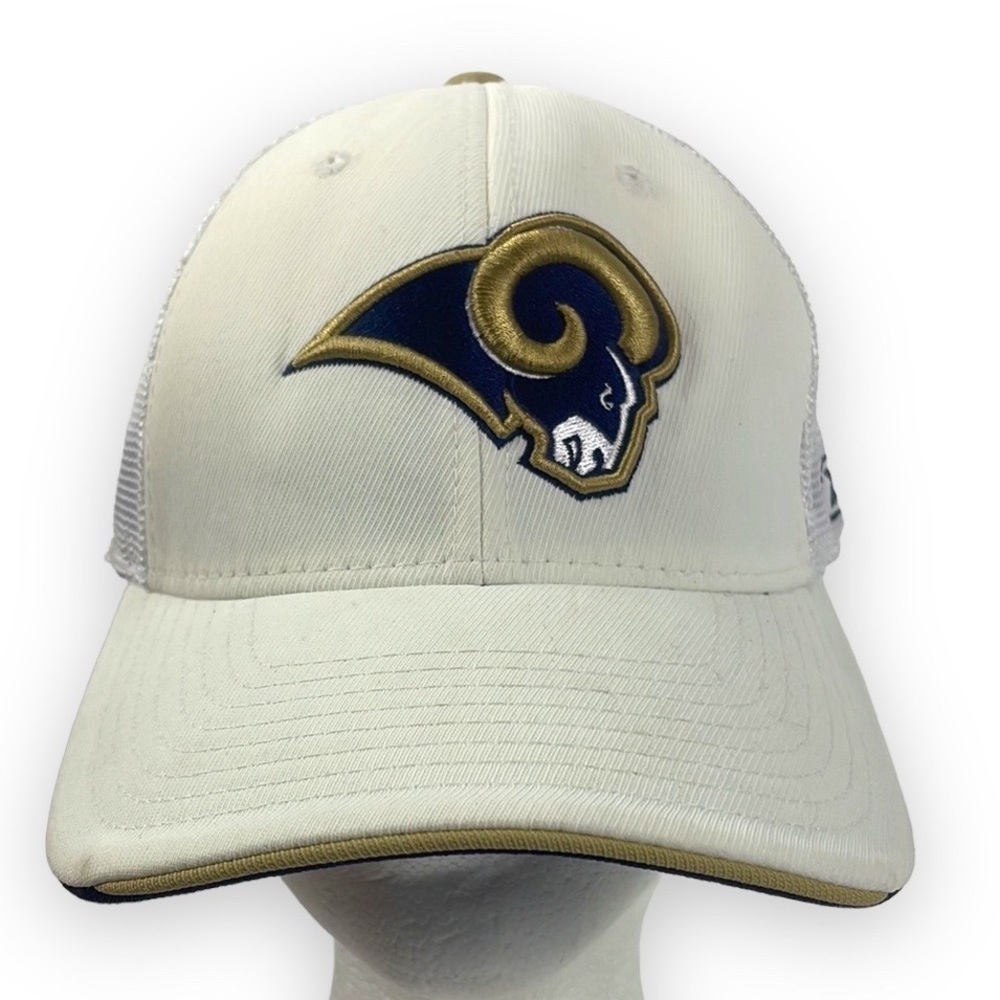 NEW Reebok Los Angelos Rams Fitted Baseball Hat Cap Equipment NFL